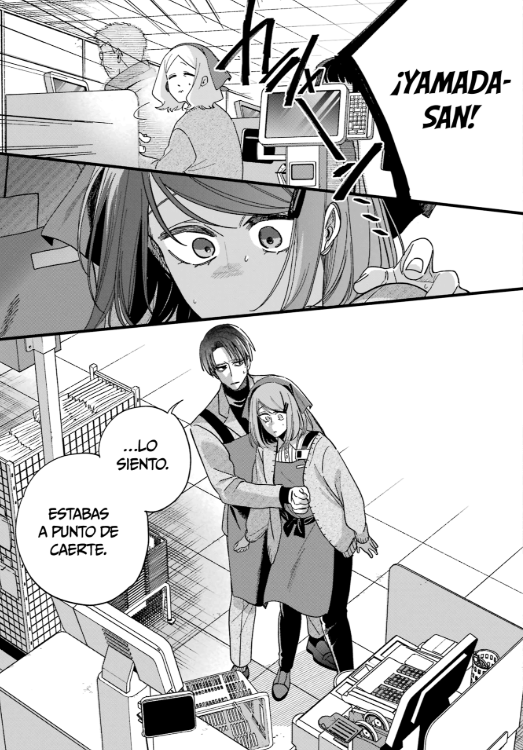 Noma termina ayudando a Yamada justo cuando ella ya no puede sostenerse por sí sola.
