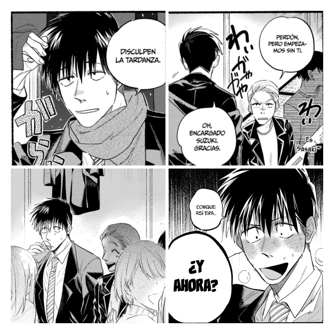 Mucho antes de Yamada, Sasaki ya era un joven tranquilo, reservado y bastante torpe para entender sus propios sentimientos. Durante la universidad conoció a Suzuki, uno de sus amigos más antiguos, y muchas de las características del Sasaki actual ya estaban presentes entonces.